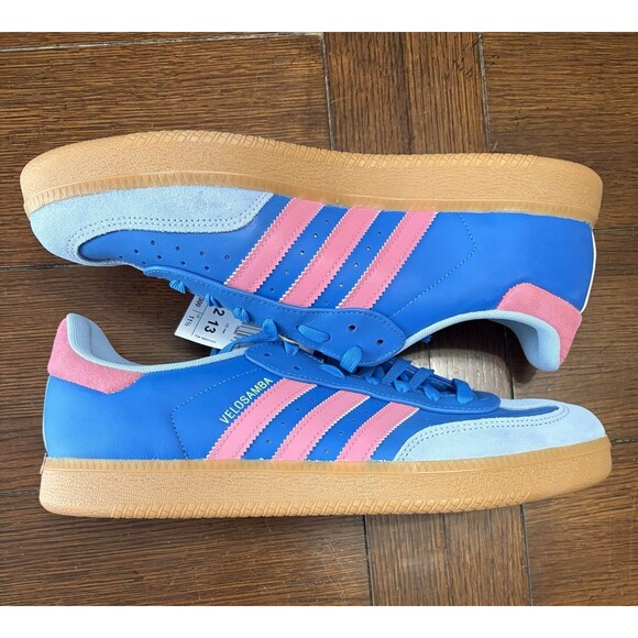 adidas Other - ADIDAS Men’s VELOSAMBA LEATHER CYCLING BRIGHT BLUE PULSE MAGENTA SIZE 12 NWOB
